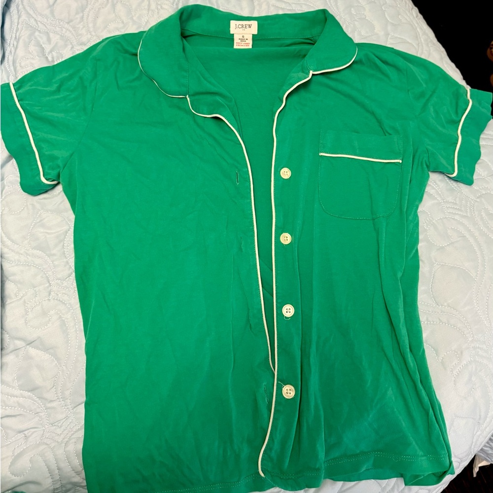 Soft green pajama set